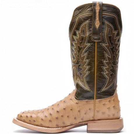 Durango PRCA Collection Full-Quill Ostrich Western Boot Antiqued Saddle Cover