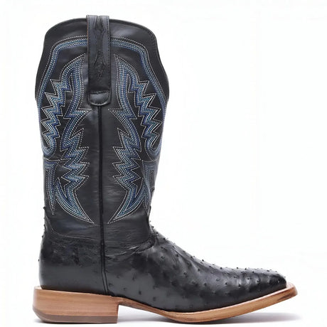 Durango PRCA Collection Full-Quill Ostrich Western Boot Black Medial