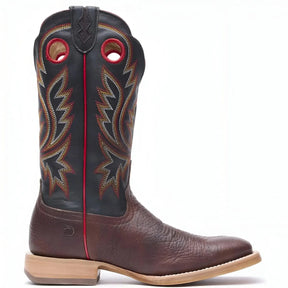 Durango PRCA Collection Shrunken Bullhide Western Boot Chestnut & Black Medial