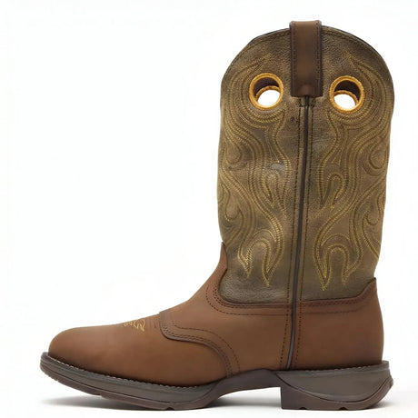 Durango Rebel™ by Durango® Distressed Brown Saddle Western Boot Side