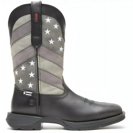 Durango Rebel Faded Black Flag Western Boot Medial