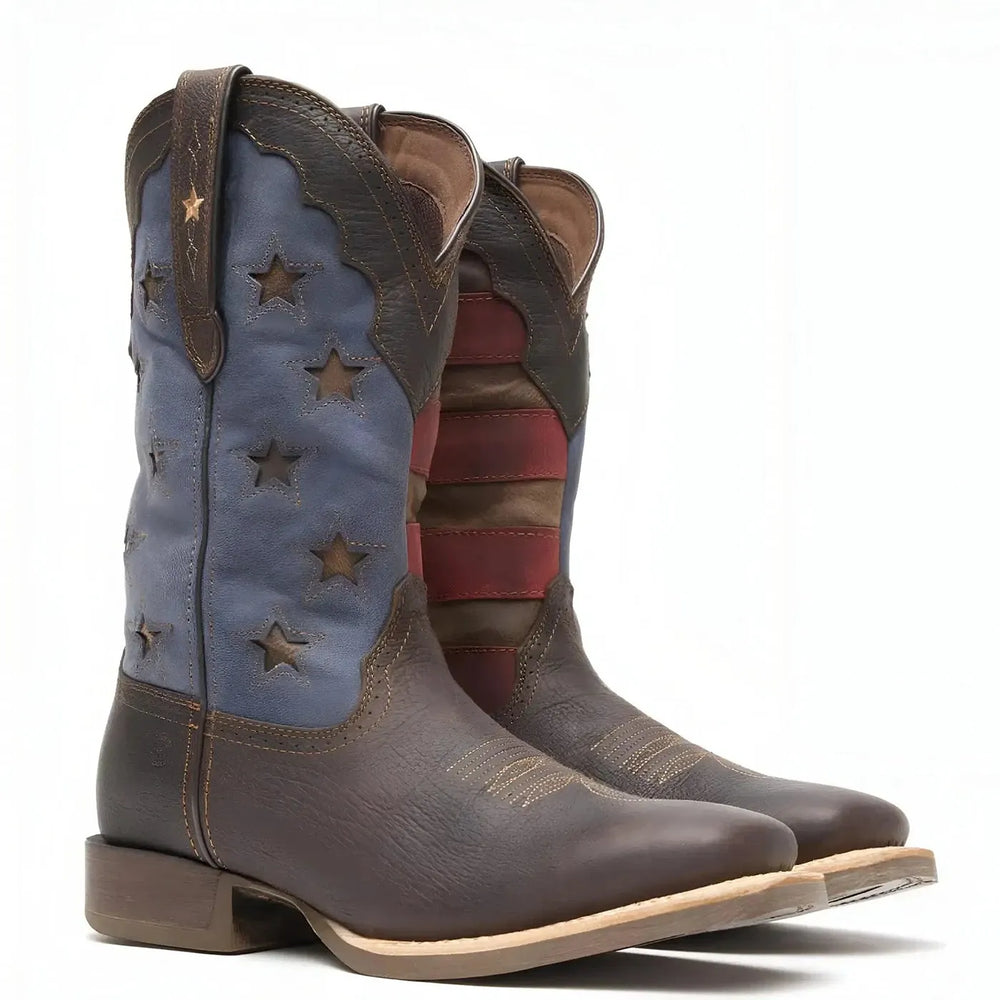 Durango Rebel Pro Vintage Flag Western Boot Heel