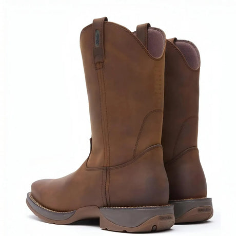 Durango Rebel Brown Pull-On Western Boot Heel