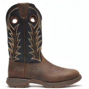 Durango Rebel Oak Bark Midnight Western Boot Medial