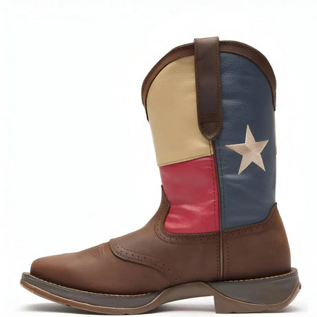 Durango Rebel Texas Flag Western Boot Side