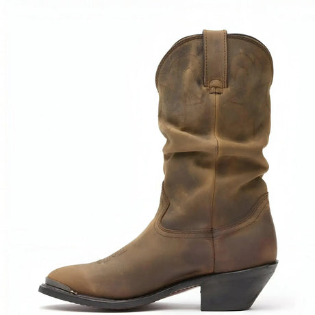 Durango Women’s Durango Distressed Tan Slouch Western Boot Side