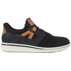 Florsheim Adventure Steel-Toe Oxford Work Shoe Black Profile View