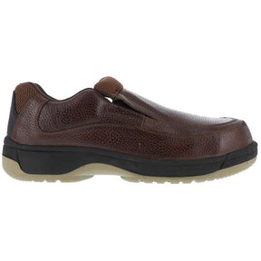 Florsheim Women’s Compadre Composite-Toe Oxford Work Shoe Dark Brown Profile View