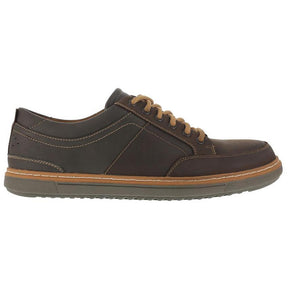 Florsheim Gridley Steel-Toe Oxford Work Shoe Brown Profile View