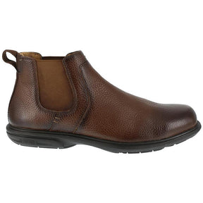 Florsheim Loedin Steel-Toe Pull On Chelsea Work Boot Brown Profile View