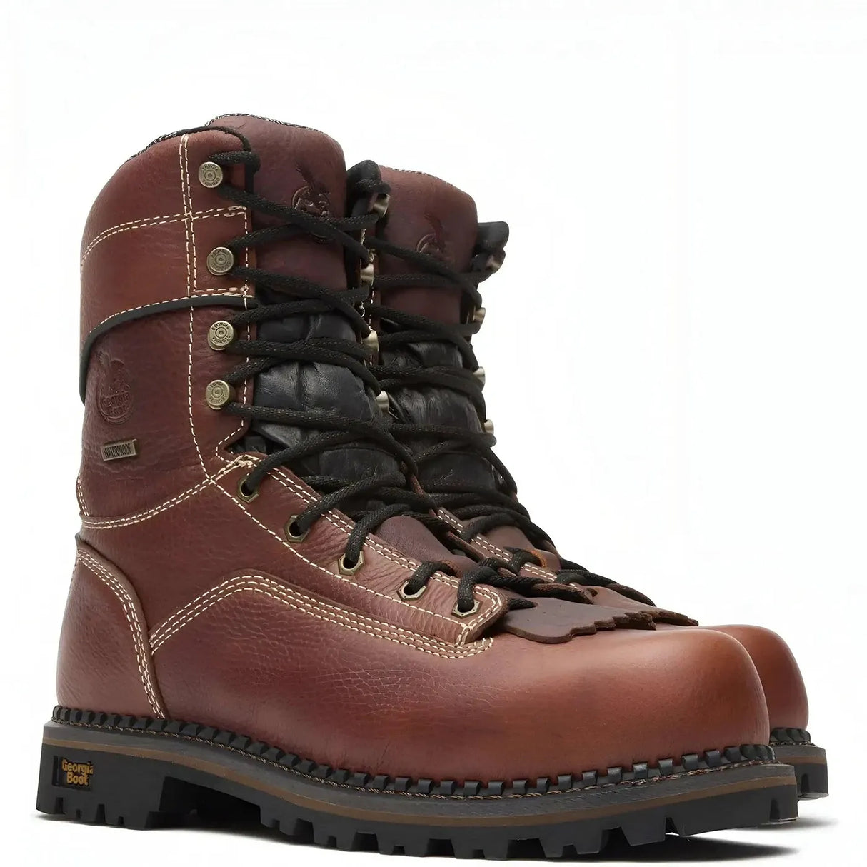 Georgia Boot AMP LT Logger Composite Toe Low Heel Waterproof Work Boot Medial