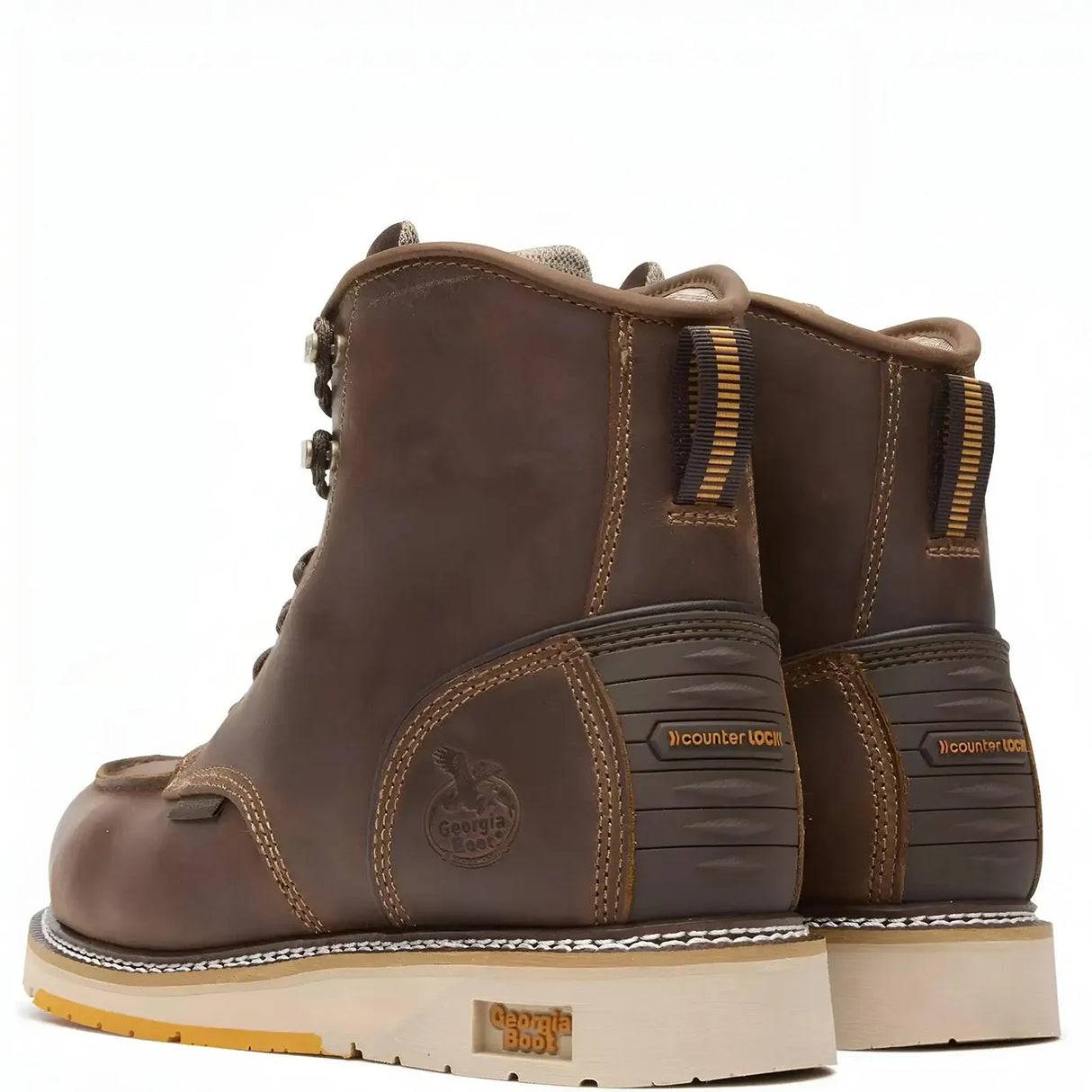 Georgia Boot AMP LT Wedge Composite Toe Waterproof Work Boot Heel