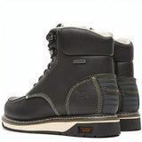 Georgia Boot AMP LT Wedge Waterproof Moc-Toe Work Boot Black Heel