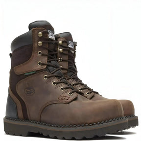 Georgia Boot Brookville 8" Steel Toe Waterproof Work Boot Medial