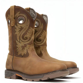 Georgia Boot Carbo-Tec FLX Alloy Toe Waterproof Pull-on Work Boot Brown Medial