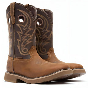 Georgia Boot Core 37 Western 11" Waterproof Pull-On Work Boot Medial