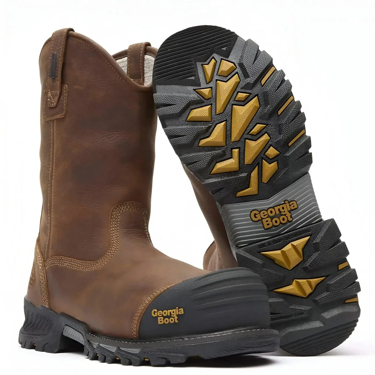 Georgia Boot Rumbler Composite Toe Waterproof Pull-on Work Boot Sole