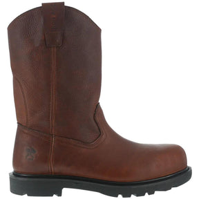 Iron Age Hauler Composite-Toe 11 Inch Wellington Work Boot Brown Profile View
