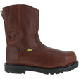 Iron Age Hauler Composite-Toe Int Met Guard 10 inch Wellington Work Boot Brown Profile View