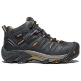 Keen Women's Lansing Mid Steel-Toe Work Boot Waterproof Raven/Tawny Olive Keen Profile View