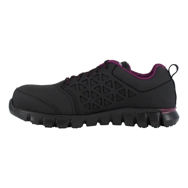 Women's Sublite Cushion Composite-Toe Athletic Work Shoe Black/Plum