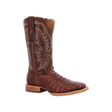 PRCA Collection Caiman Belly Western Boot DDB0471 Side View