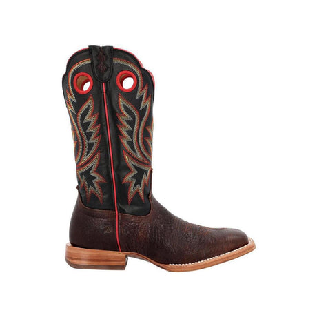 PRCA Collection Shrunken Bullhide Western Boot Chestnut & Black DDB0466 Profile View