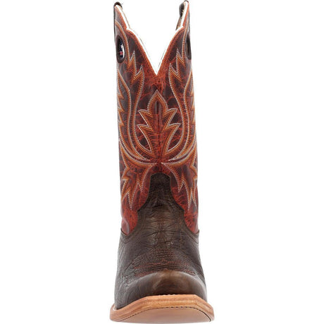 PRCA Collection Shrunken Bullhide Western Boot Nicotine & Burnt Sienna DDB0464 Front Image