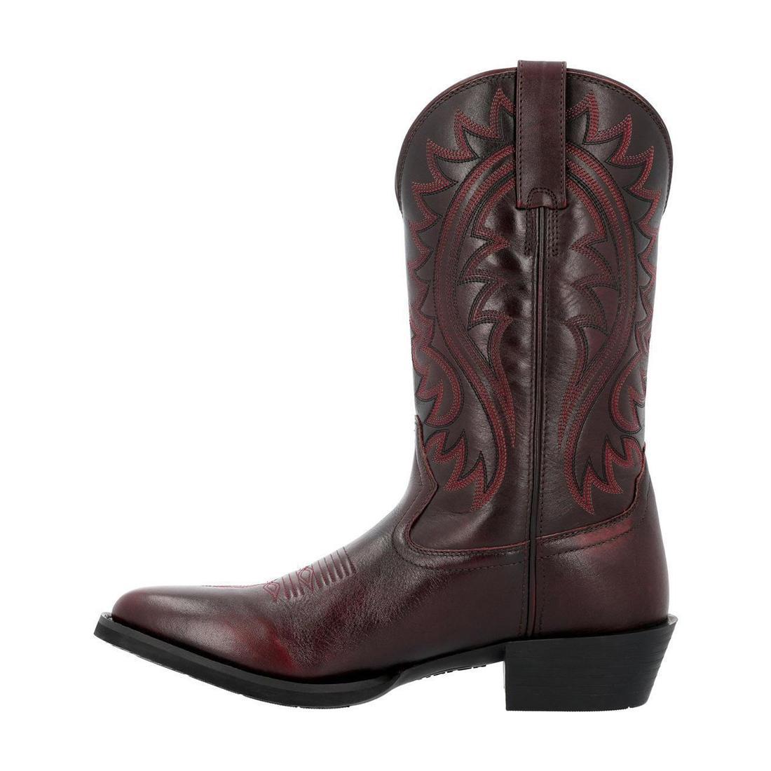 Shyloh Burgundy Western Boot DDB0486 Heel View