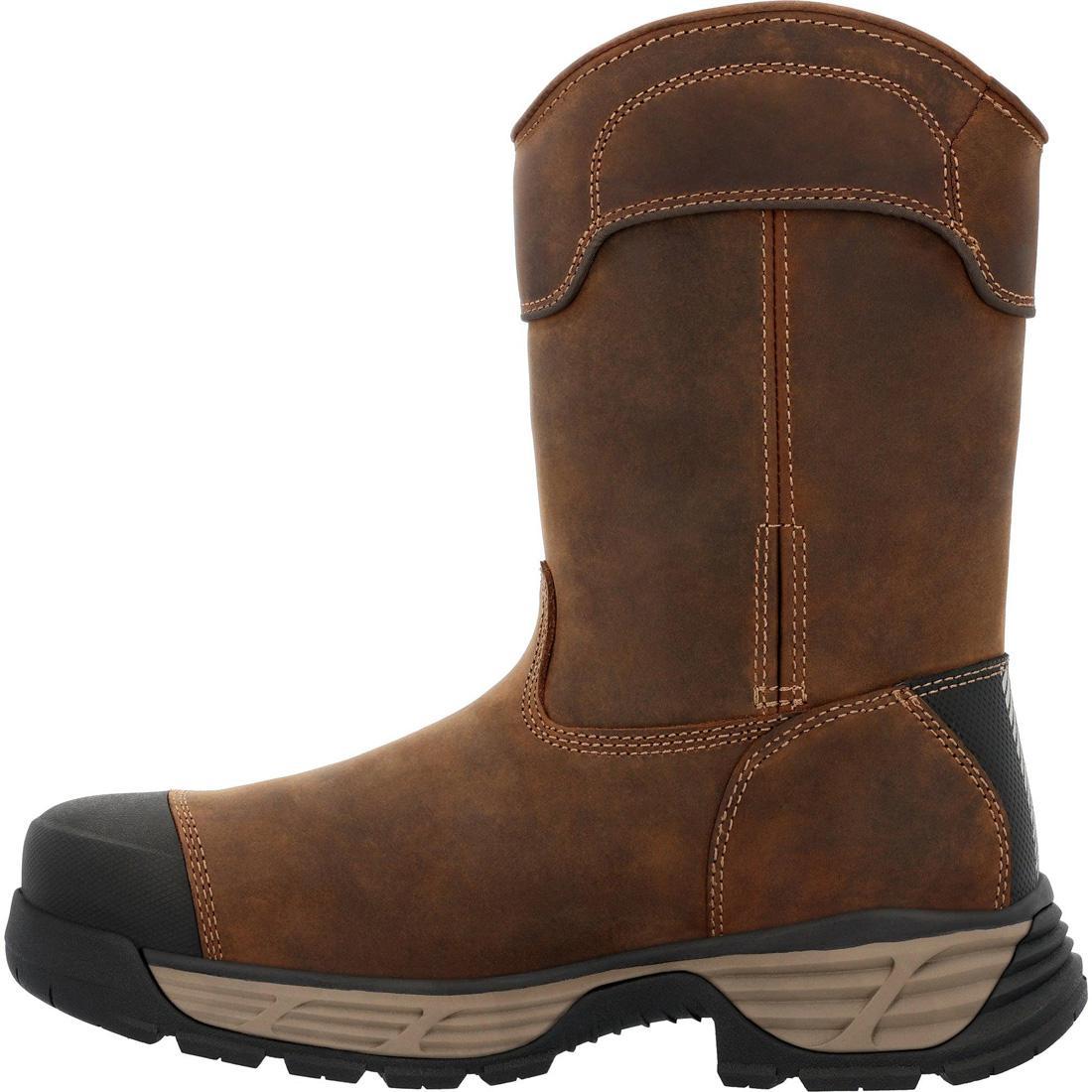 Georgia Boot Durablend Edge 10" Waterproof Alloy Toe Pull On Work Boot GB00664 Detail Image