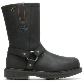 Harley Davidson Bill Steel Toe - Black Profile View