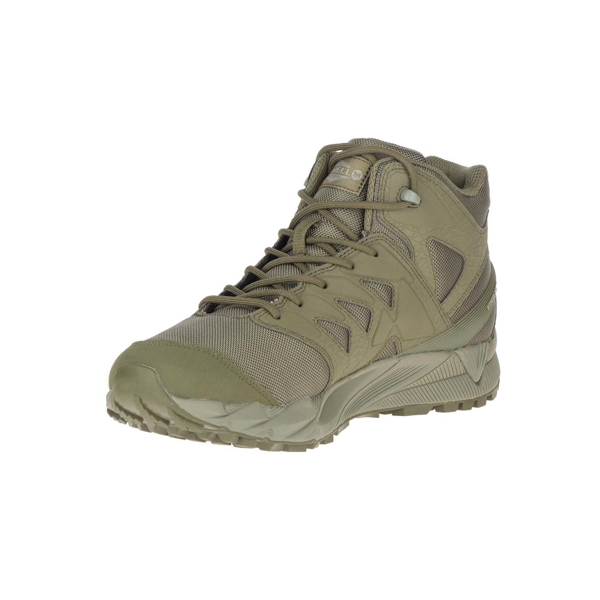 Agility Peak Mid Men's Work Boots Wp Tactical Dark Olive-Men's Work Boots-Merrell-Steel Toes