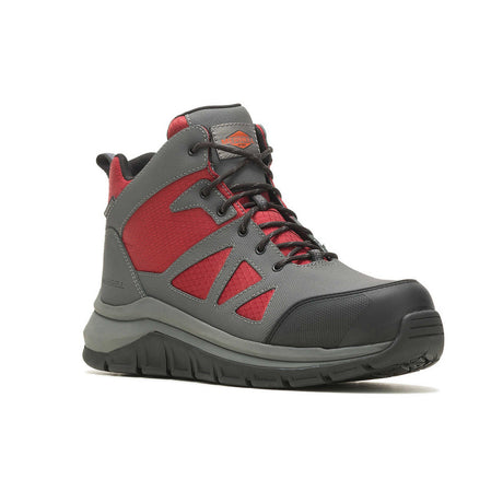 Fullbench Speed Mid Men's Carbon-Fiber Work Boots Wp Asphalt/Dahlia-Men's Work Boots-Merrell-Steel Toes