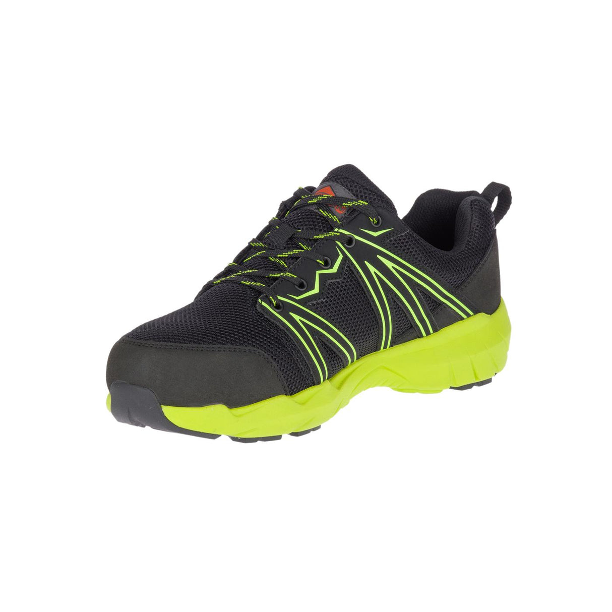 Fullbench Superlite Men's Alloy-Toe Work Shoes Black/Lime-Men's Work Shoes-Merrell-Steel Toes