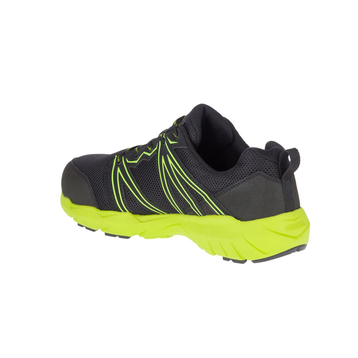 Fullbench Superlite Men's Alloy-Toe Work Shoes Black/Lime-Men's Work Shoes-Merrell-Steel Toes