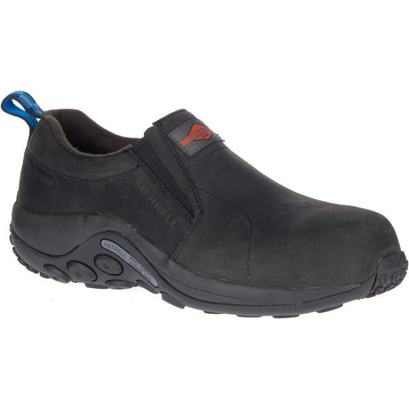 Jungle Moc Ltr Men's Composite-Toe Work Shoes Black-Men's Work Shoes-Merrell-Steel Toes