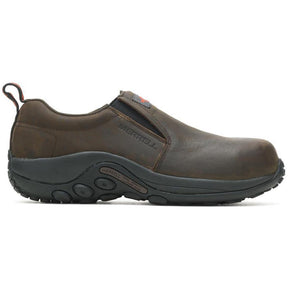 Merrell Jungle Moc Ltr Men's Composite-Toe Work Shoes Espresso Profile View