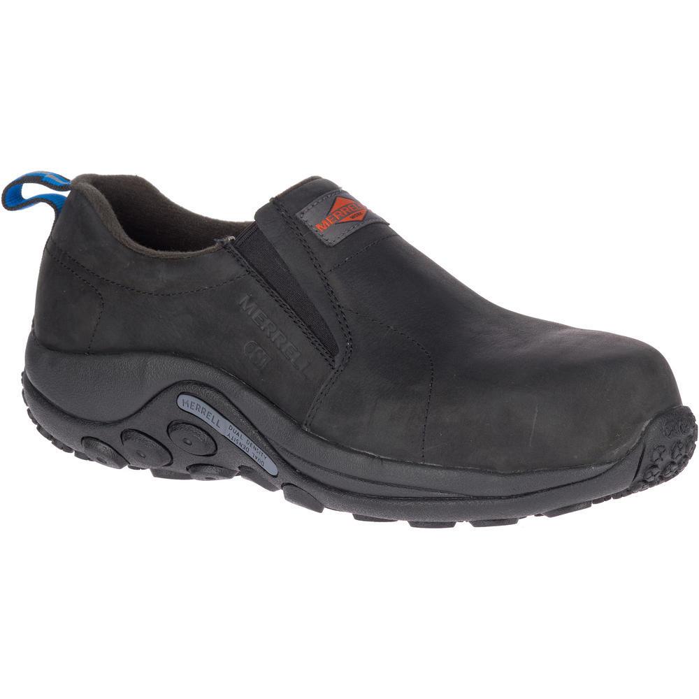 Jungle Moc Ltr Sd Men's Carbon-Fiber Work Shoes Black-Men's Work Shoes-Merrell-Steel Toes