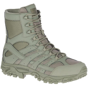 Merrell Moab 2 8" Men's Tactical Work Boots Tactical Sage Green Profile View