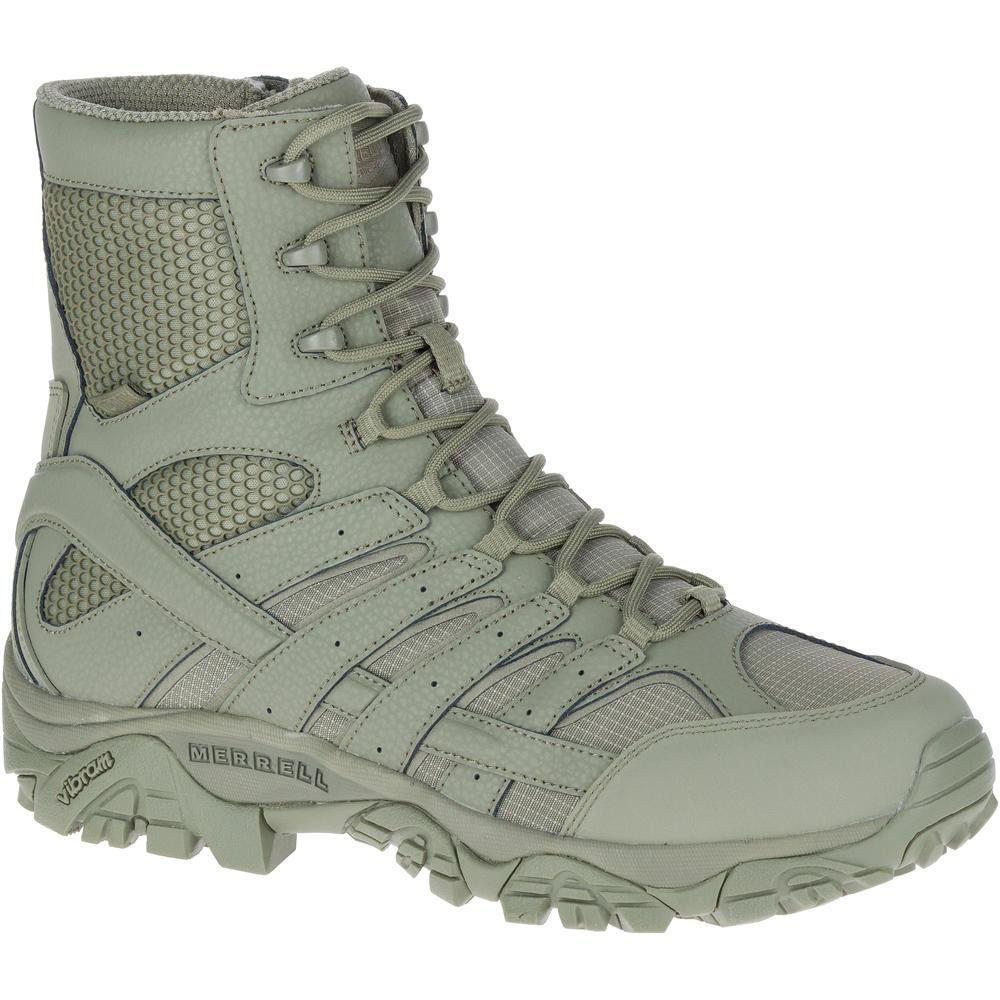 Moab 2 8 Men's Tactical Work Boots Tactical Sage Green-Men's Tactical Work Boots-Merrell-7-M-SAGE GREEN-Steel Toes