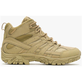 Merrell Moab 2 Mid Women's Tactical Work Boots Wp Tactical Coyote Profile View