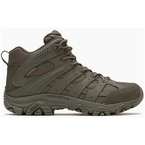 Merrell Moab 3 Mid Men's Tactical Work Boots Wp Tactical Dark Olive Profile View