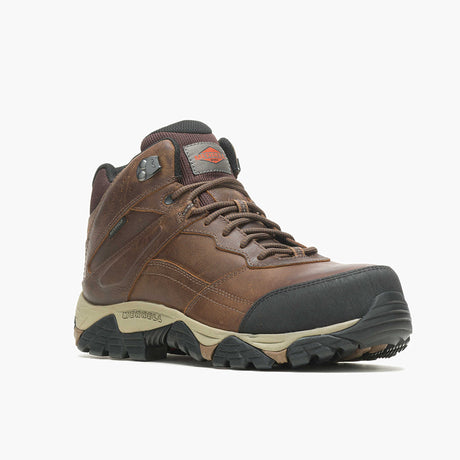 Moab Adventure Mid Men's Carbon-Fiber Work Boots Wp Toffee-Men's Work Boots-Merrell-Steel Toes