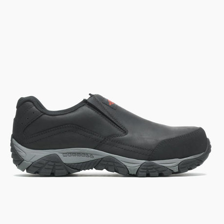 Moab Adventure Moc Men's Carbon-Fiber Work Shoes Black-Men's Work Shoes-Merrell-7-M-BLACK-Steel Toes