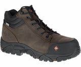 Moab Rover Mid Men's Composite-Toe Work Shoes Wp Espresso-Men's Work Shoes-Merrell-Steel Toes