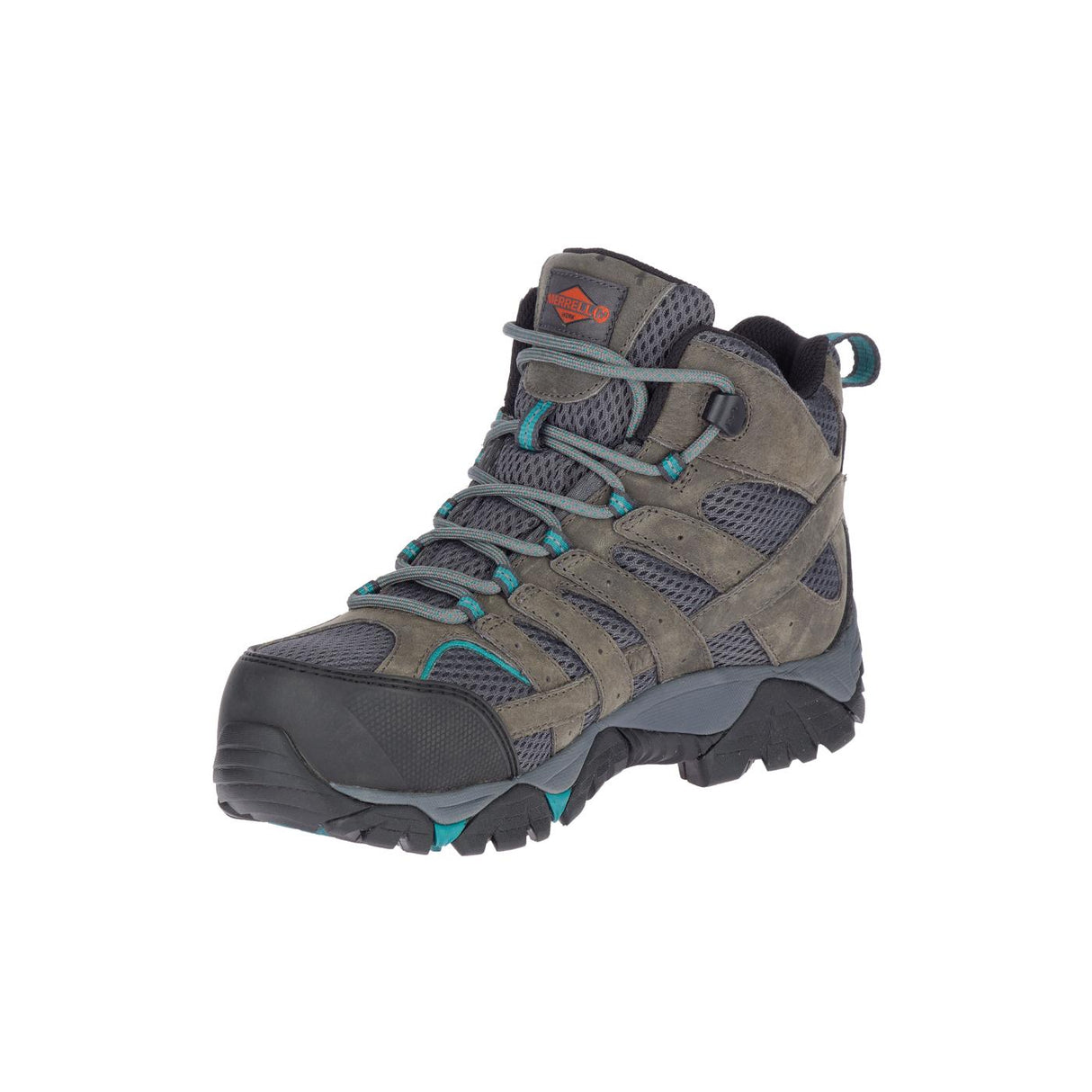 Moab Vertex Mid WoMen's Composite-Toe Work Boots Wp Pewter-Women's Work Boots-Merrell-Steel Toes