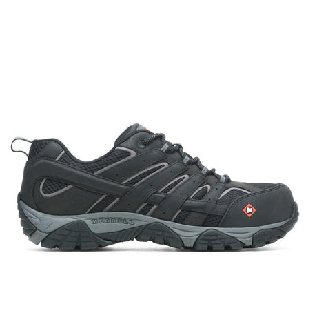 Moab Vertex Vent Men's Composite-Toe Work Shoes Wp Black-Men's Work Shoes-Merrell-Steel Toes