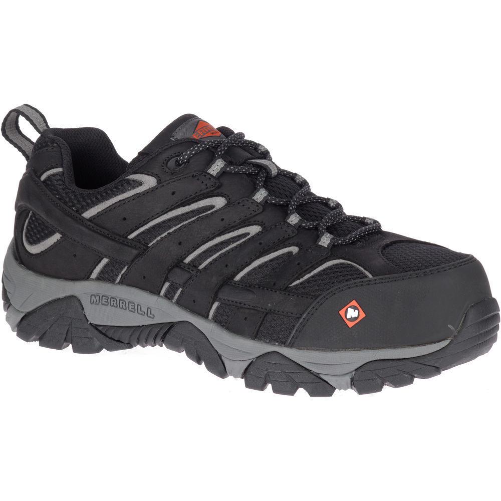 Moab Vertex Vent Men's Composite-Toe Work Shoes Wp Black-Men's Work Shoes-Merrell-Steel Toes