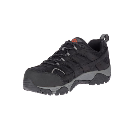 Moab Vertex Vent Men's Composite-Toe Work Shoes Wp Black-Men's Work Shoes-Merrell-Steel Toes