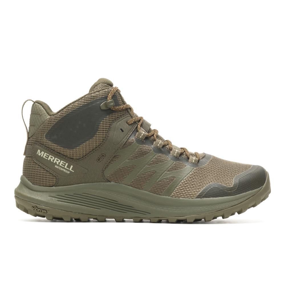 Nova 3 Tactical Men's Tactical Work Boots Wp Mid Dark Olive-Men's Tactical Work Boots-Merrell-3.5-M-DARK OLIVE-Steel Toes